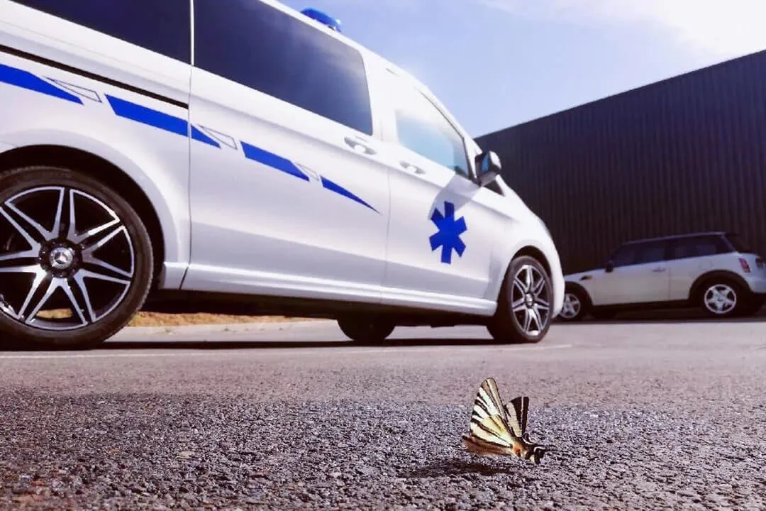 Transport VSL : chauffeur aidant un patient à monter dans le véhicule